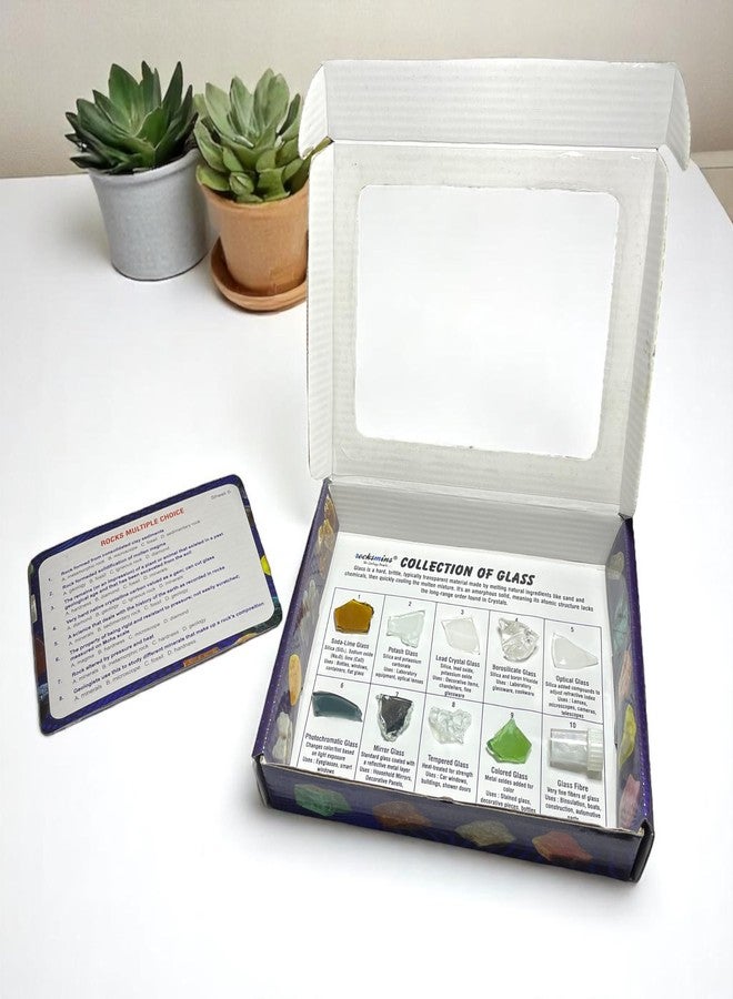 Rocksmins Collection of Glass GL10WM Complete DIY Learning & Education Set for Kids & Students | Hands-On Science Activity with Collection of Glass - Image 5